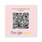 Google Review QR Code Thank You Square Pink