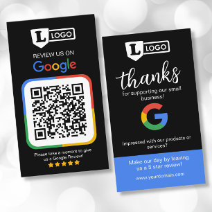 Google Review Request Card with Logo Card