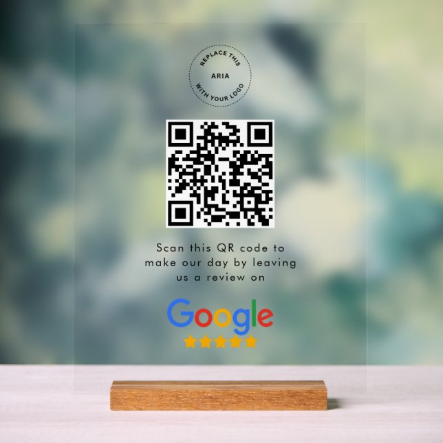 Google Review Request | QR Code Business Logo (Neutre)