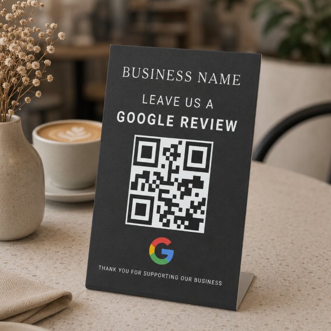 Google Review Tabletop Display Pedestal Sign (Creator Uploaded)