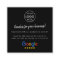 Google Review us Black Business Thank You QR Code
