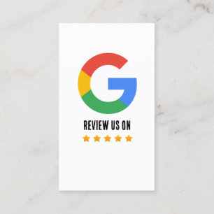Google Review With QR Code Link Business Card