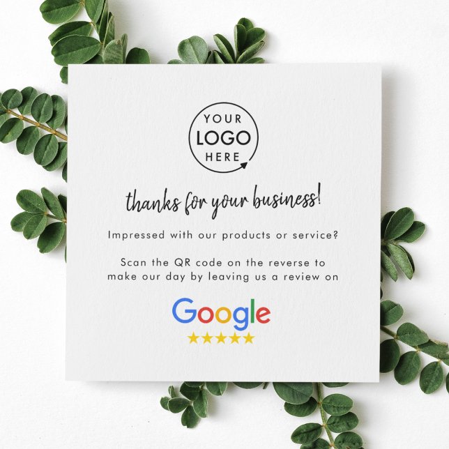 Google Reviews Business Card | QR Code Thank You (Creator Uploaded)