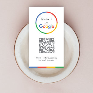 Google Reviews   Business Review Link QR Code Card