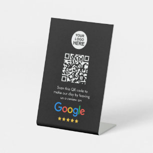 Google Reviews   Business Review Link QR Code Pede Pedestal Sign
