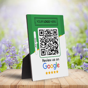 Google Reviews   Business Review Link QR Code Plaque