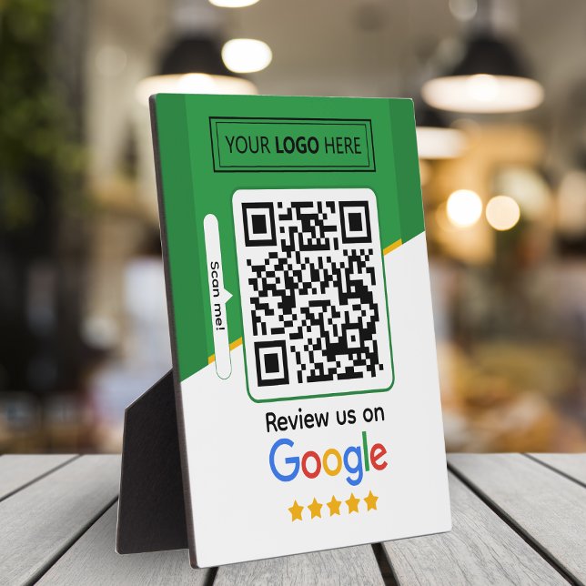 Google Reviews | Business Review Link QR Code Plaque (Review us on google, review request on Google )