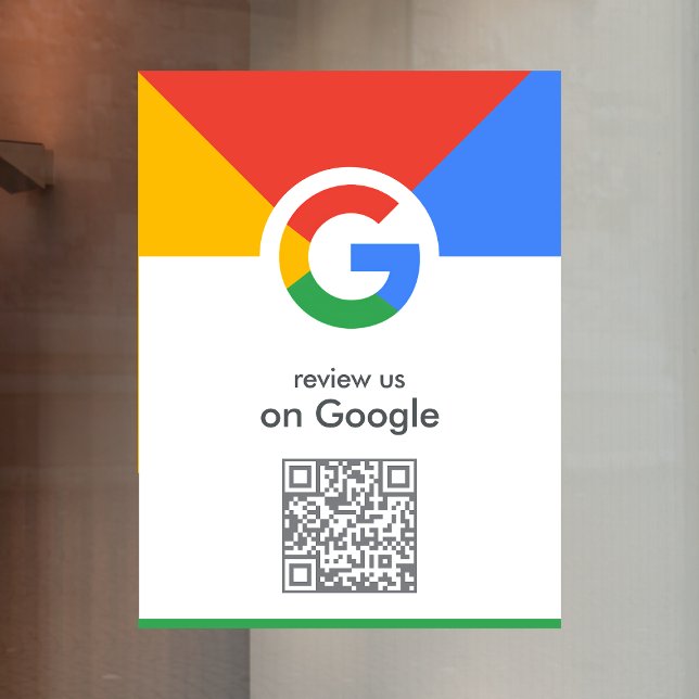 Google Reviews | Business Review Link QR Code Window Cling (Creator Uploaded)