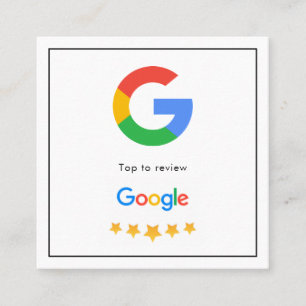 Google Reviews   Business Review Square Business Card