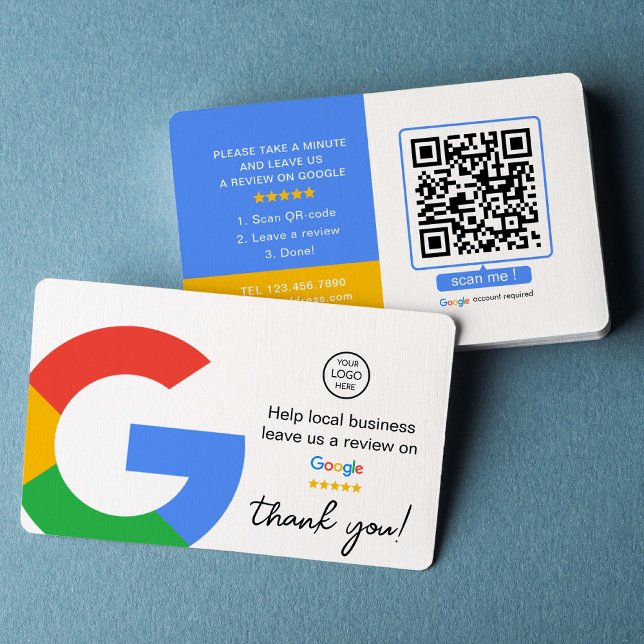 Google Reviews | Business Review Us | QR Code  Business Card (Creator Uploaded)