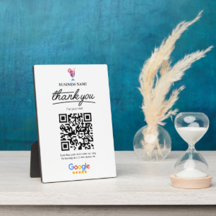 Google Reviews   Cocktail Business QR Code  Plaque