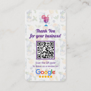 Google Reviews   Cocktail Business Review Card