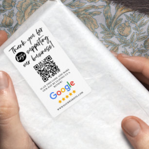 Google Reviews Merci Logo Code QR