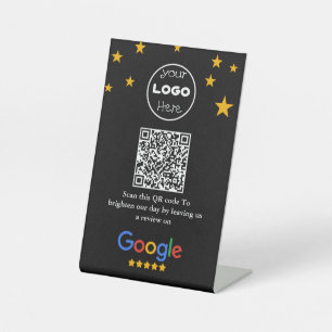 Google Reviews   Professional Business QR Code Pedestal Sign