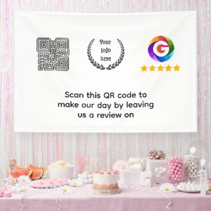 Google Reviews Tabletop Sign QR Code door Signs