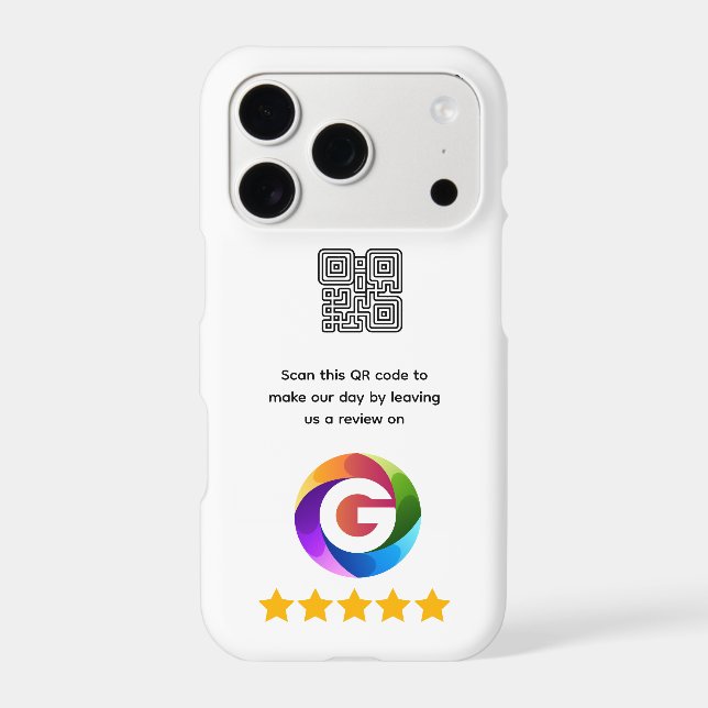 Google Reviews Tabletop Sign | QR Code Pedestal (Back)