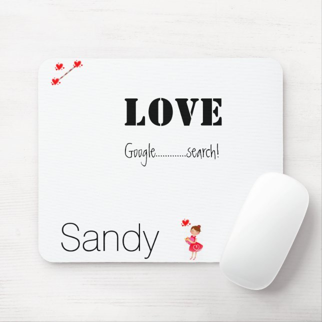Google Search Love Hearts  Mouse Pad! Mouse Pad (With Mouse)