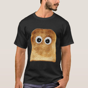 Googly Eye Toast Bread Eater Vegetarian Costume Fu T-Shirt