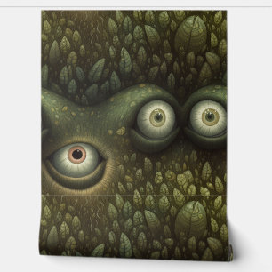 Googly Eyed Garden Botanical Wallpaper