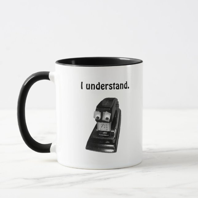 Googly-Eyed Stapler Mug (Left)