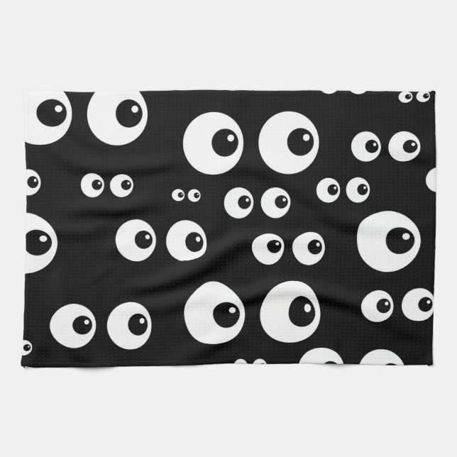 Googly Eyes Kitchen Towel (Horizontal)