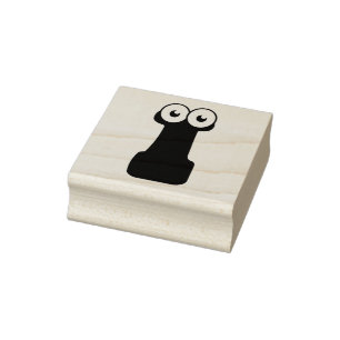 Googly Letter I Rubber Stamp