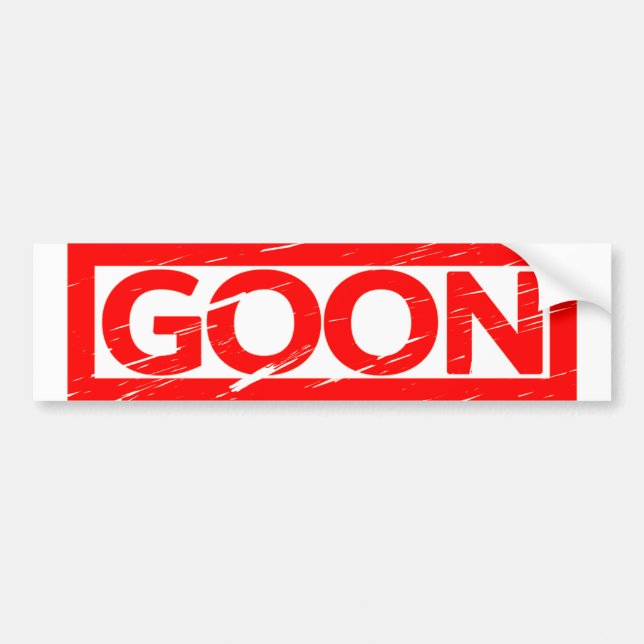 Goon Stamp Bumper Sticker (Front)