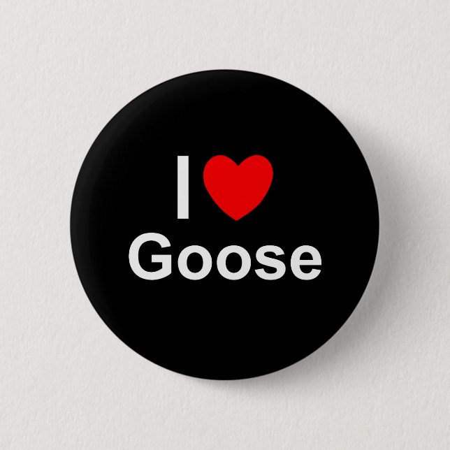 Goose 2 Inch Round Button (Front)