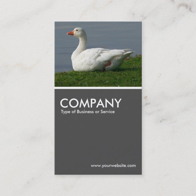 Goose 70pc Grey Business Card (Front)