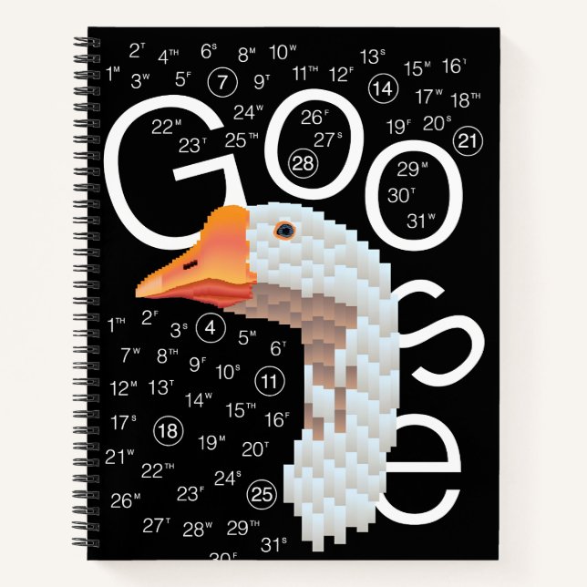  GOOSE: A Pixelated  Notebook (Front)