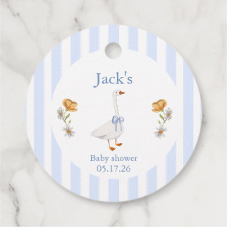 goose baby blue favour tags