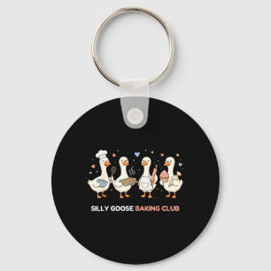 Goose Baking Club Funny Baker Mom Mama Pastry Chef Keychain
