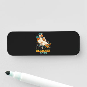 Goose Bleacher Boss Name Tag