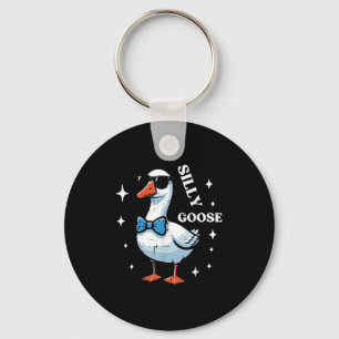 Goose Bow Tie Sungles Cool Silly Animal Men Boys K Keychain