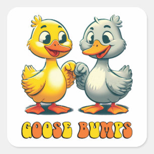 Goose Bump Square Sticker