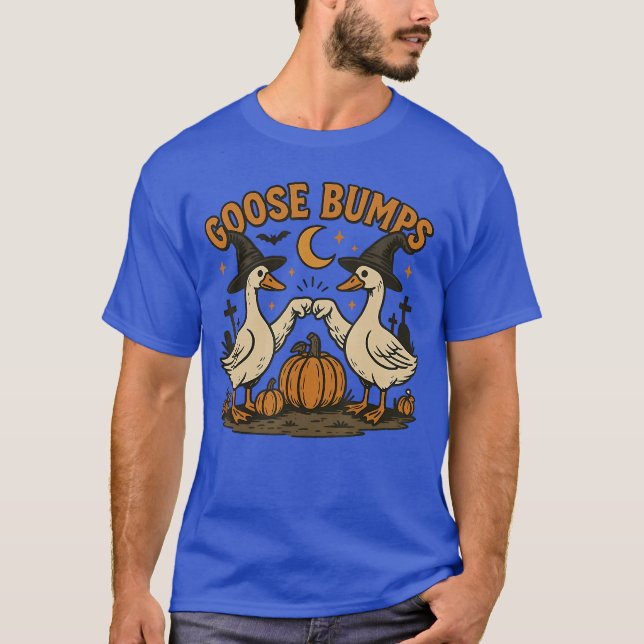 Goose Bumps Goosebumps Funny Geese Fist Bump Hallo T-Shirt (Front)