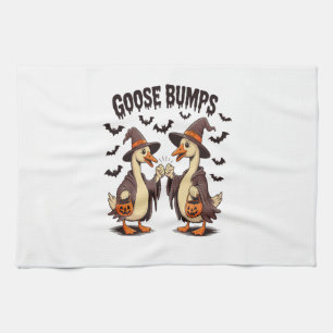 Goose Bumps Halloween Witch Fall Kitchen Towel