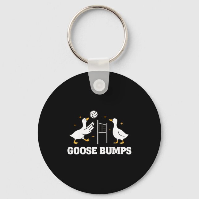 Goose Bumps Volleyball  Keychain (Front)