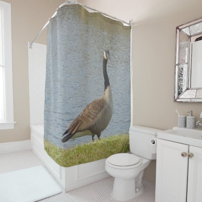Goose By Pond Shower Curtain (In Situ)
