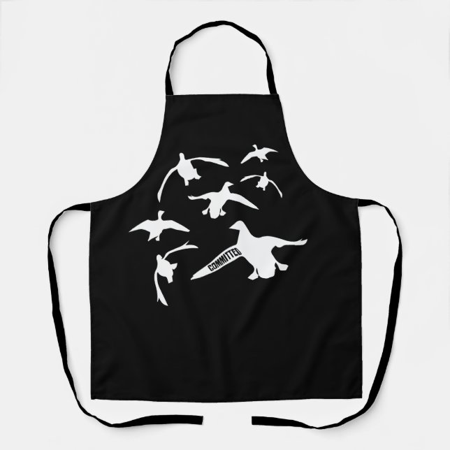 Goose Duck Hunting Seven Drakes Committed Waterfow Apron (Front)