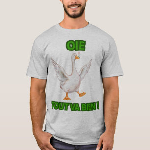 Goose Everything Is Fine – Smiling Goose Illustrat T-Shirt