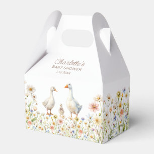 Goose Floral Baby Shower Favor Box