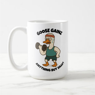 Goose Gainz – Funny Goose Gym Workout Design Coffee Mug