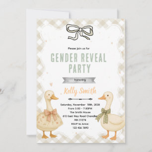 Goose Gender Reveal Invitation
