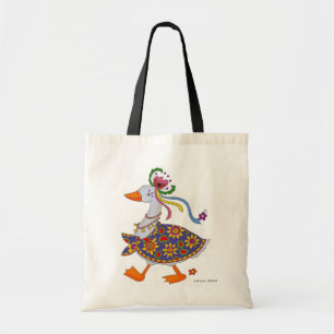 Goose Goes Out Ukrainian Folk Art Tote Bag