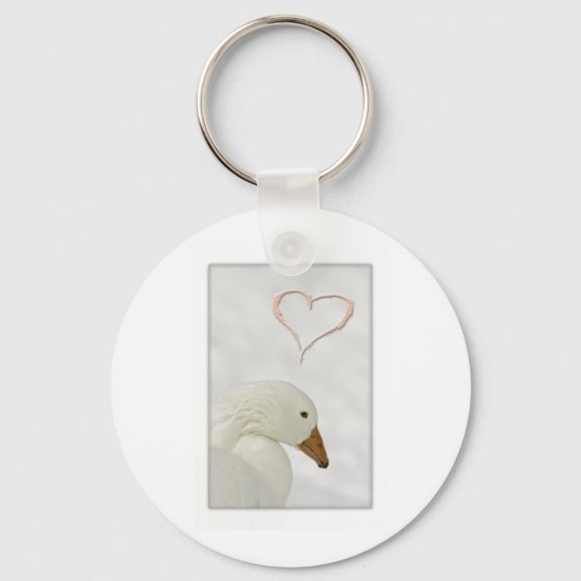 goose heart keychain (Front)