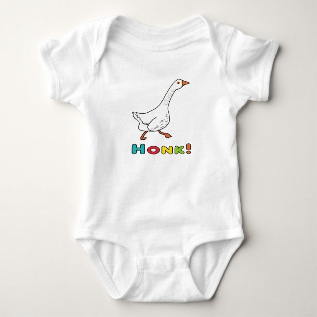 Goose Honk Baby Bodysuit (Front)