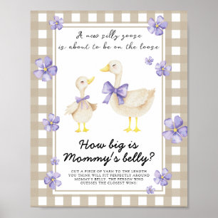 goose - how big is mommy's belly game poster