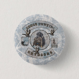 Goose Hunting Coffee Mug Flask Square Sticker Thro 1 Inch Round Button
