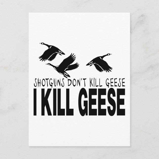 GOOSE HUNTING POSTCARD (Front)